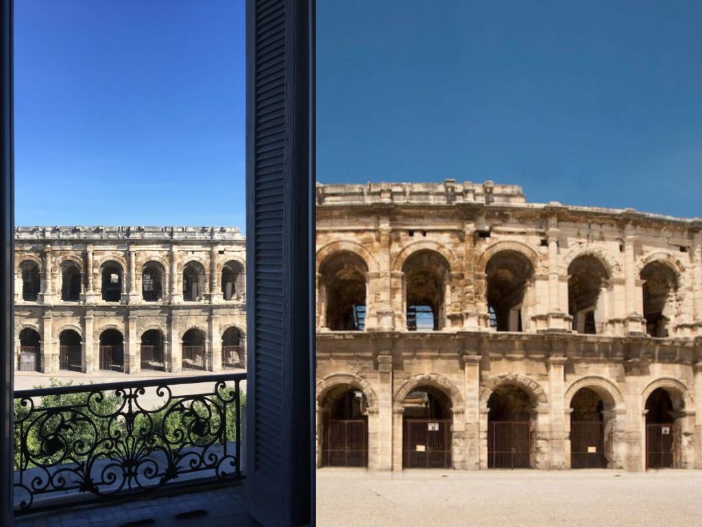 Roman amphitheater in Nîmes, France, a 1st-century arena still used for concerts and bullfighting today