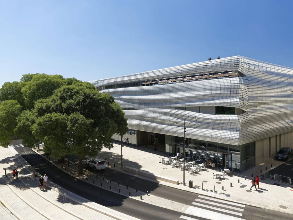 Musée de la Romanité in Nîmes, a contemporary museum housing one of France's largest Roman collections
