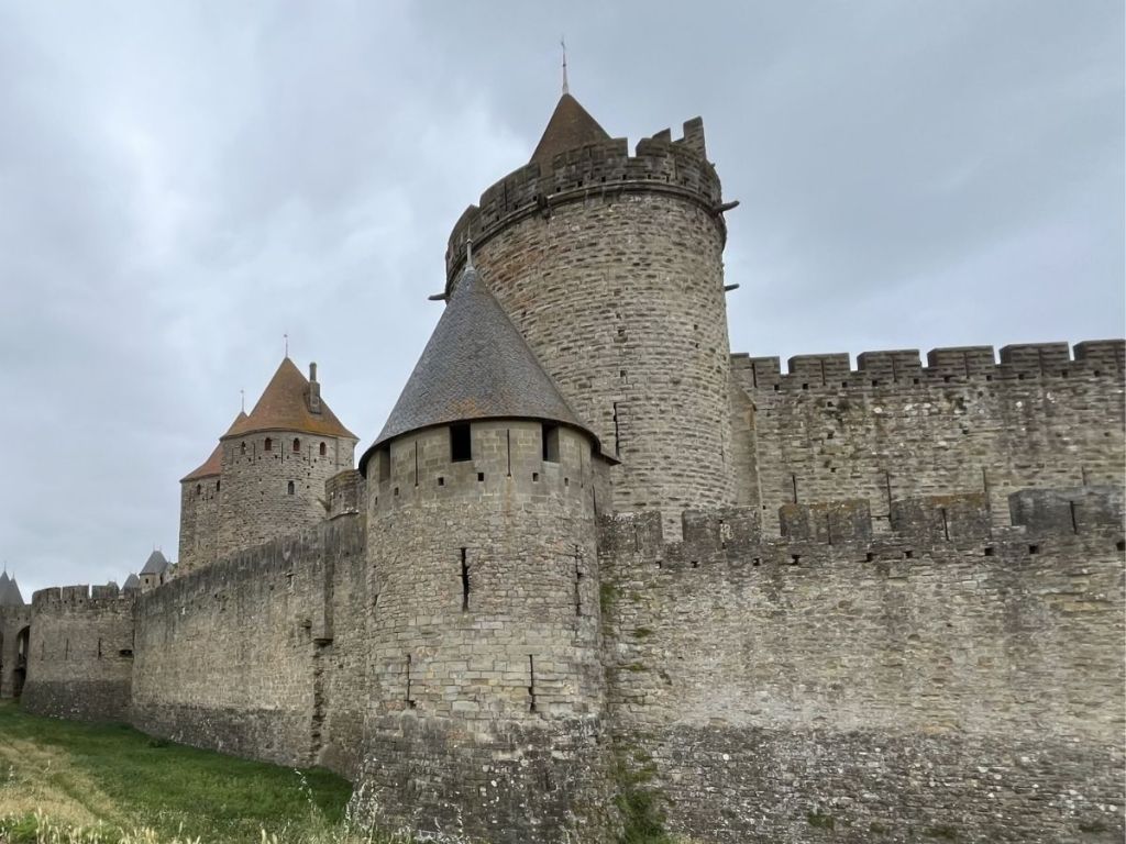 Double medieval ramparts and towers of the Cité de Carcassonne